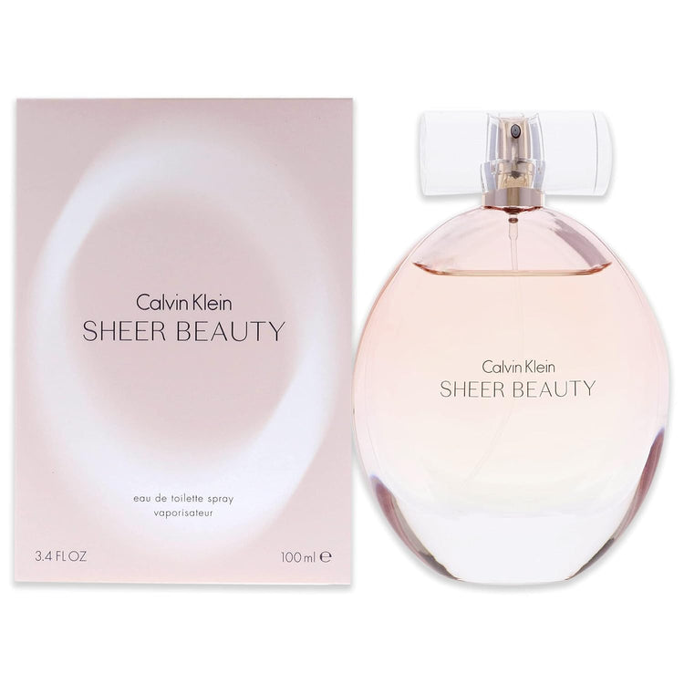 Sheer Beauty by Calvin Klein Eau De Toilette Spray for Women, 3.4 oz.