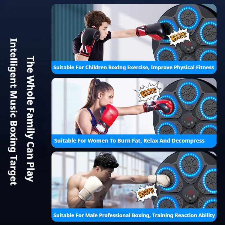 New Music Boxing Machine Smart Bluetooth Wall Mounted Music Boxing Trainer Gym Home Electronic Boxing Target Punching Equipment--Rambla Store