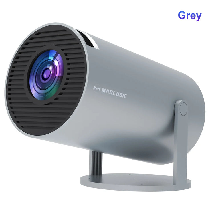 Projector Android 11 4K 1280*720P HY300 Dual Wifi 260ANSI 180°Flexible BT5.0 Cinema Outdoor Portable Projetor HY300 Pro--Rambla Store