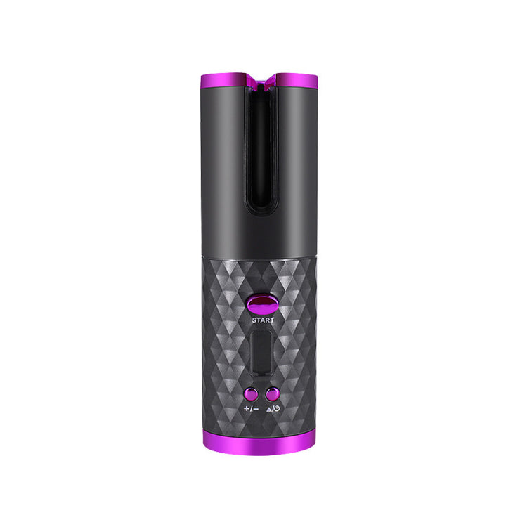 Rechargeable Automatic Hair Curler Women Portable Hair Curling Iron LCD Display Ceramic Curly Rotating Curling Wave Styer-0-Rambla Store