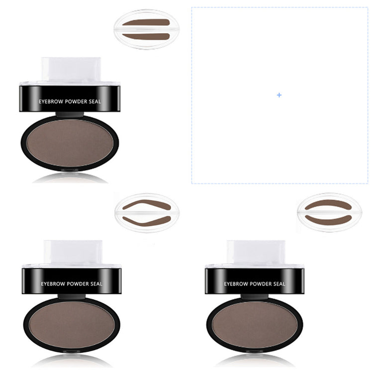 Eyebrow Powder Stamp Tint Stencil Kit Cosmetics Professional Makeup Waterproof Eye Brow Stamp Lift Eyebrow Enhancers Stencil Kit-0-Rambla Store