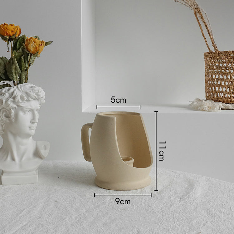 Simplicity Ceramic Vase Dry Flower Arrangement Home Decoration Ornament Living Room Display Art Vases-0-Rambla Store