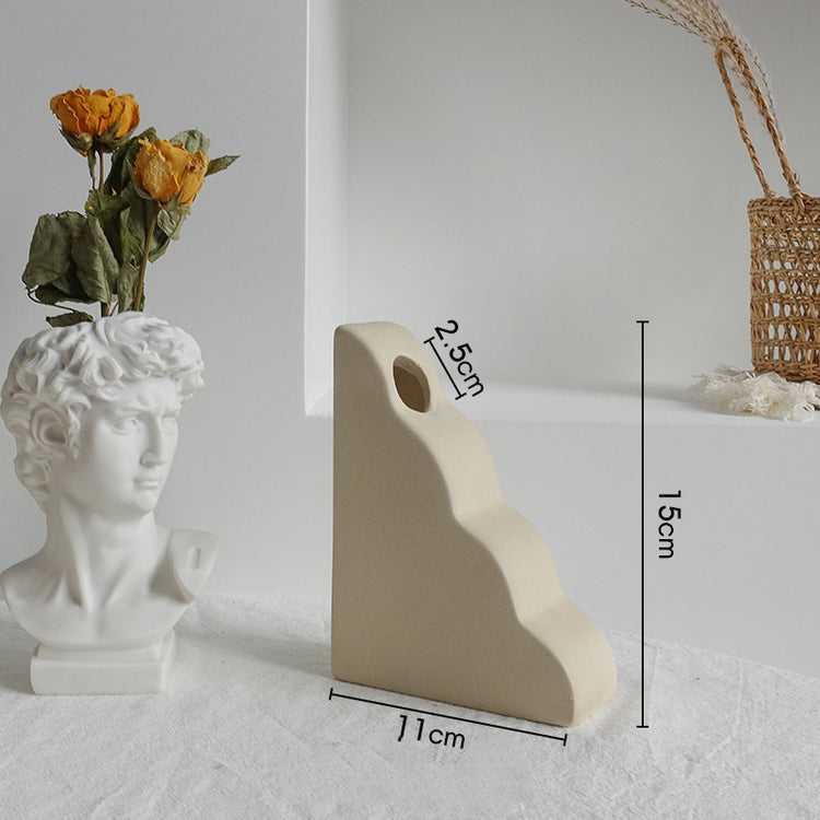 Simplicity Ceramic Vase Dry Flower Arrangement Home Decoration Ornament Living Room Display Art Vases-0-Rambla Store