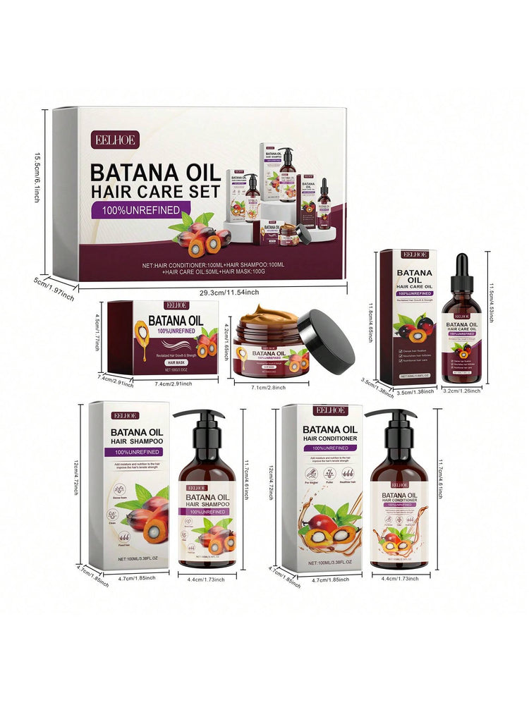 Batana Oil Volumizing Hair Care Set – 3-In-1 Fullness & Shine Boost Volume + Nourish + Glow