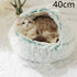 2 In 1 Dog And Cat Bed Pet Winter Bed Round Plush Warm Bed House Soft Long Plush Pets Bed-0-Rambla Store