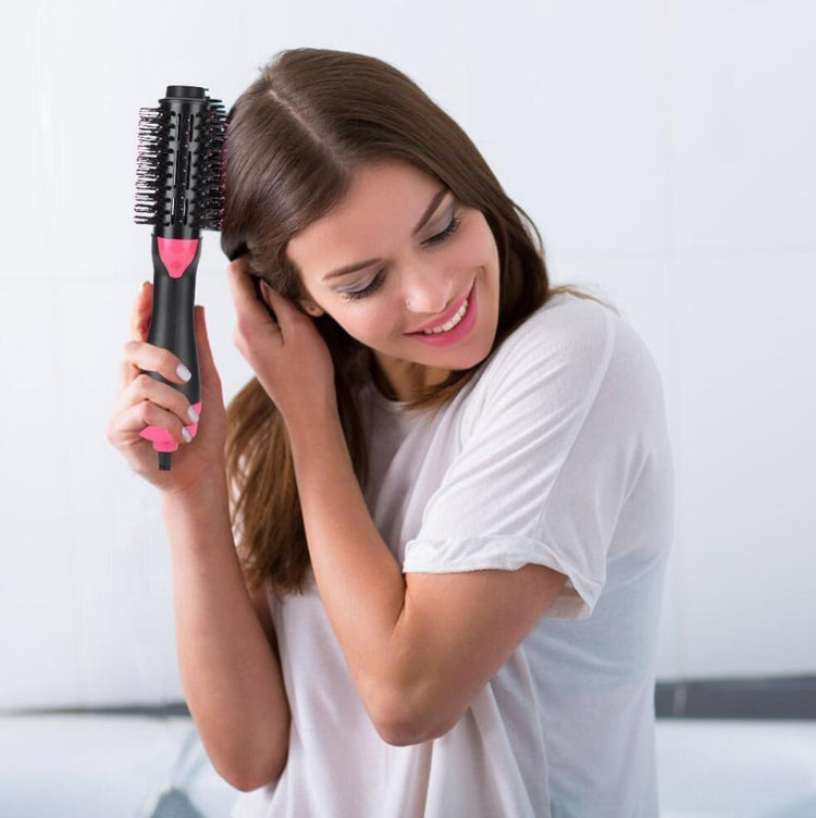One-Step Electric Hair Dryer Comb Multifunctional Comb Straightener Hair Curling-0-Rambla Store