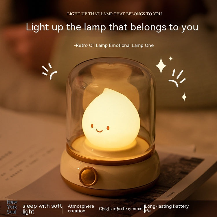 Retro Small Night Lamp Bedroom With Bed Headlights-0-Rambla Store