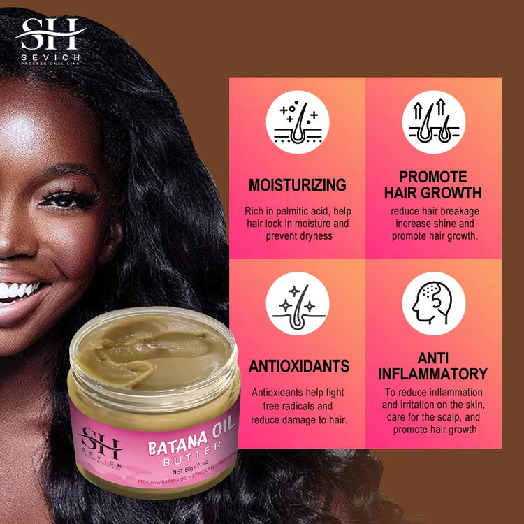 Batana Hair Growth Oil for Black Women 100% Natural Batana Butter for Hair Loss Treatment for Black Men & Women Hair Care