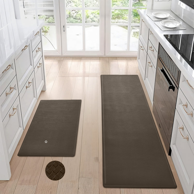 Kitchen Floor Mat Two-piece Set Of Non-slip, Waterproof And Easy To Scrub For Home, Kitchen-4-Rambla Store