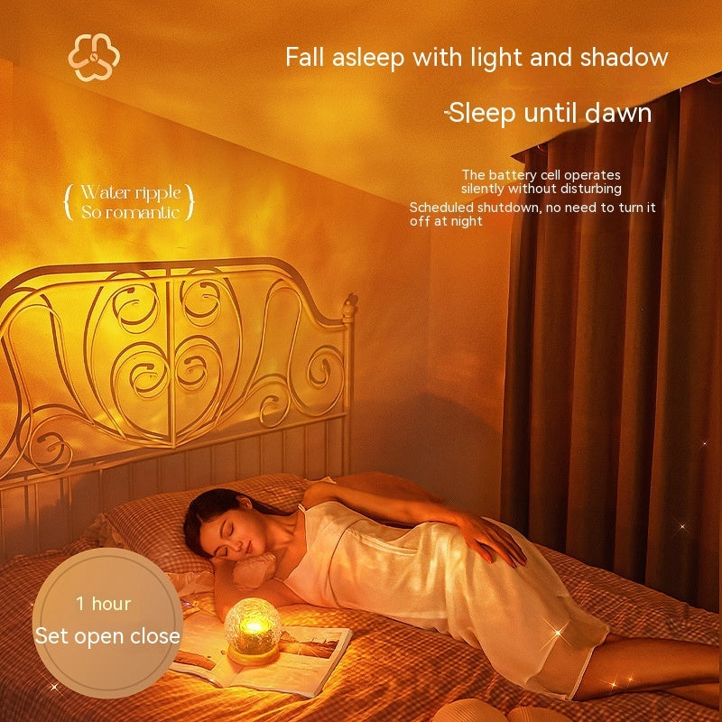 Bedside Water Ripple Atmosphere Projector Night Lamp-0-Rambla Store
