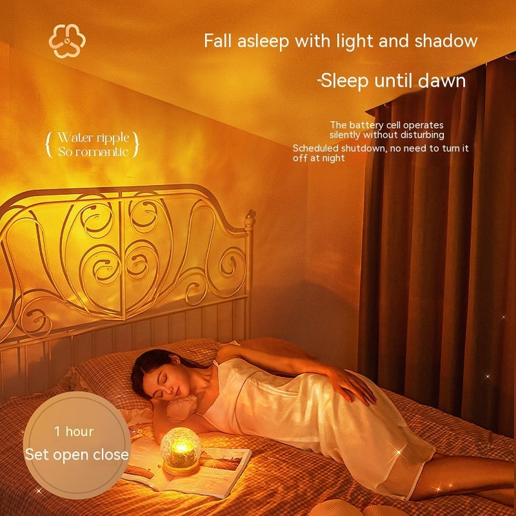 Bedside Water Ripple Atmosphere Projector Night Lamp-0-Rambla Store