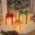 Lighted Up Outdoor Christmas Decorations Luminous Christmas Gift Box With Bow For Holiday Christmas Tree Home Yard Decor-0-Rambla Store