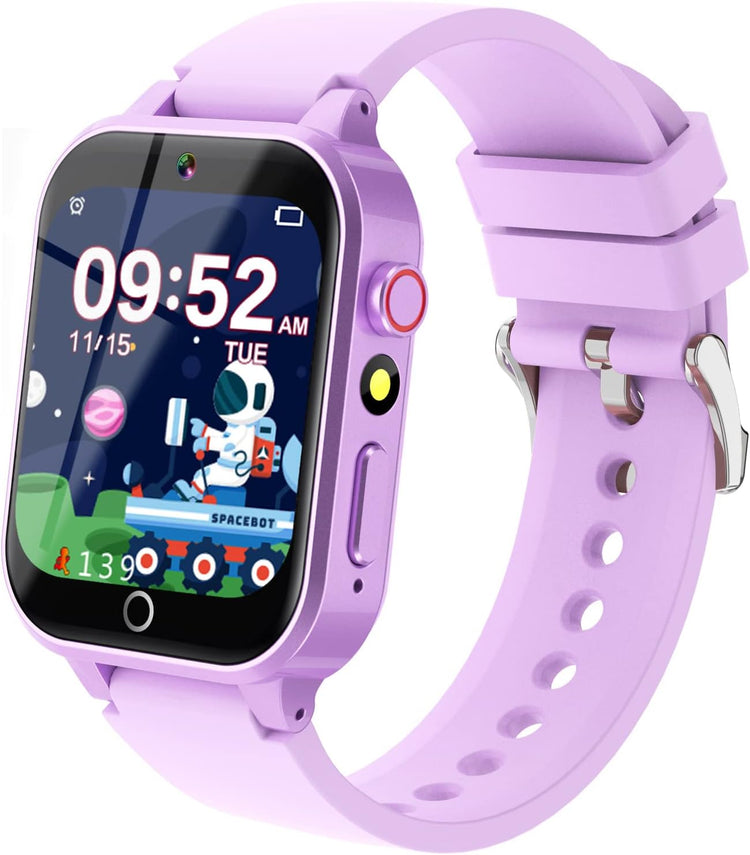 Kids Smart Watches Girls Age 5-12, 26 Games High-Resolution Touchscreen Kids Watch with Video Camera Music Player Pedometer Flashlight 12/24 Hr Educational Toys Birthday Gifts for Girls Ages 6 7 8--Rambla Store
