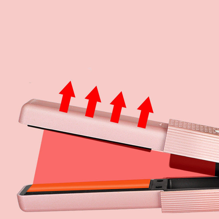 Hair Straightener Cordless Usb Hair Straightener Mini Ceramics Hair Curler 3 Constant Temperature Portable Flat Iron For Travel-0-Rambla Store