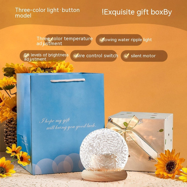 Bedside Water Ripple Atmosphere Projector Night Lamp-0-Rambla Store