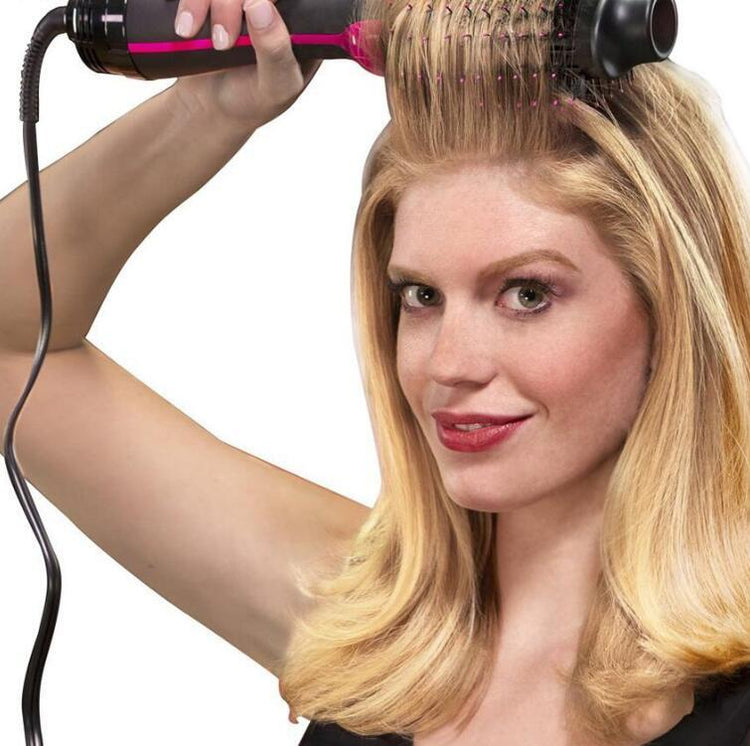 One-Step Electric Hair Dryer Comb Multifunctional Comb Straightener Hair Curling-0-Rambla Store