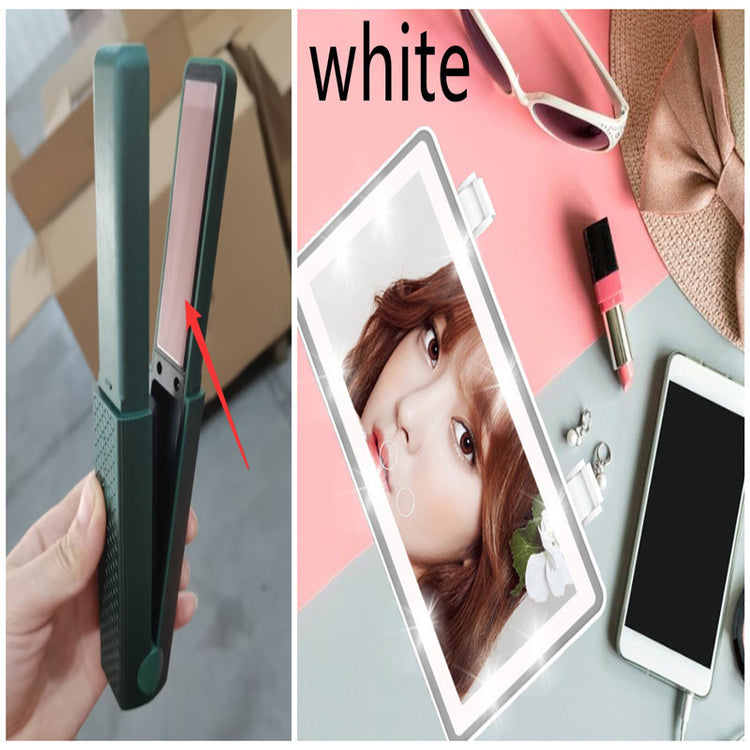 Hair Straightener Cordless Usb Hair Straightener Mini Ceramics Hair Curler 3 Constant Temperature Portable Flat Iron For Travel-0-Rambla Store