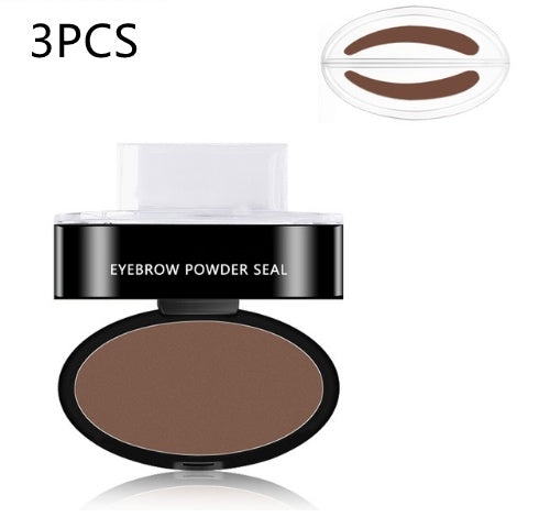 Eyebrow Powder Stamp Tint Stencil Kit Cosmetics Professional Makeup Waterproof Eye Brow Stamp Lift Eyebrow Enhancers Stencil Kit-0-Rambla Store