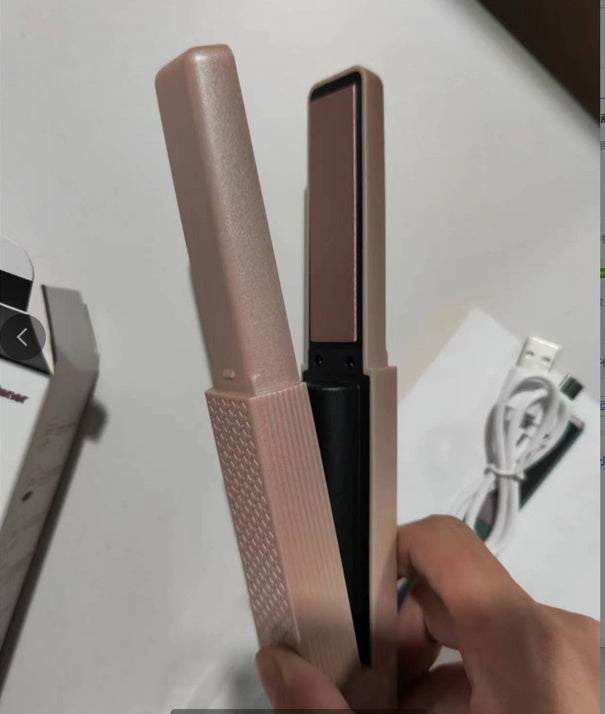 Hair Straightener Cordless Usb Hair Straightener Mini Ceramics Hair Curler 3 Constant Temperature Portable Flat Iron For Travel-0-Rambla Store