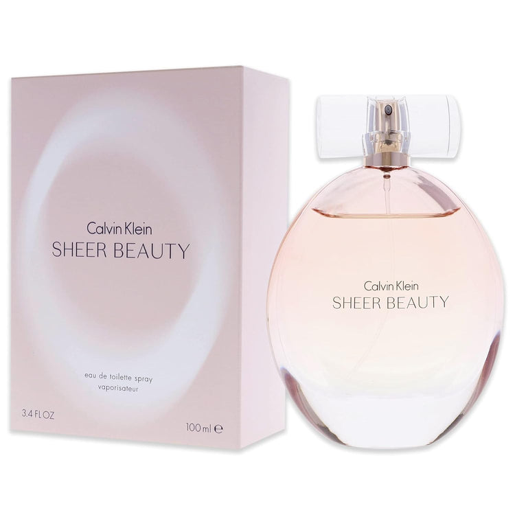 Sheer Beauty by Calvin Klein Eau De Toilette Spray for Women, 3.4 oz.