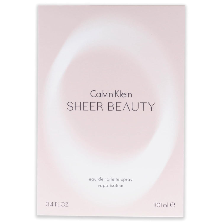 Sheer Beauty by Calvin Klein Eau De Toilette Spray for Women, 3.4 oz.