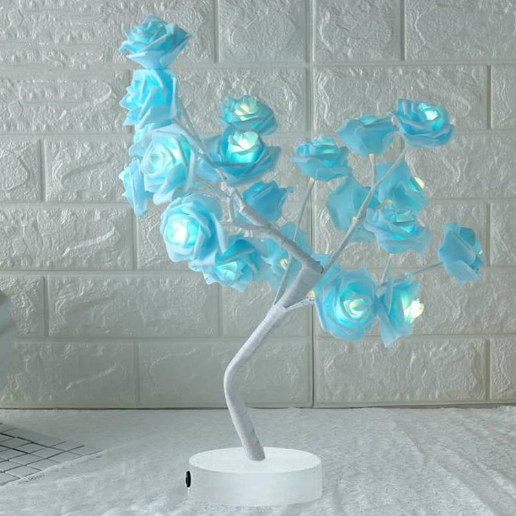 Rose Flower Lamp USB Battery Operated LED Table Lamp Bonsai Tree Night Lights Garland Bedroom Decoration Lights Home Decor-0-Rambla Store