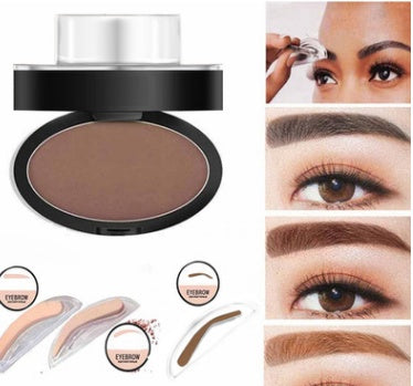 Eyebrow Powder Stamp Tint Stencil Kit Cosmetics Professional Makeup Waterproof Eye Brow Stamp Lift Eyebrow Enhancers Stencil Kit-0-Rambla Store