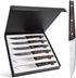 6Pcs Steak Knife Set Serrated Stainless Steel Utility with Wooden Handle for Home Dining Restaurant-5-Rambla Store