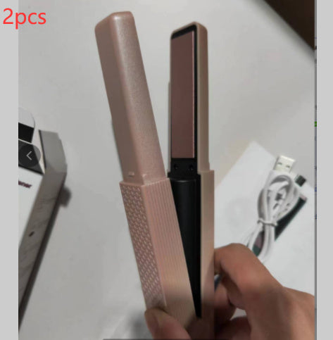 Hair Straightener Cordless Usb Hair Straightener Mini Ceramics Hair Curler 3 Constant Temperature Portable Flat Iron For Travel-0-Rambla Store