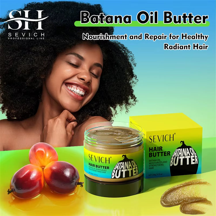 Batana Oil Butter 120G Pure Batana Oil for Hair Growth Treating Hair Loss Anti-Breakage Hair Mask for Men & Women 4.23 oz