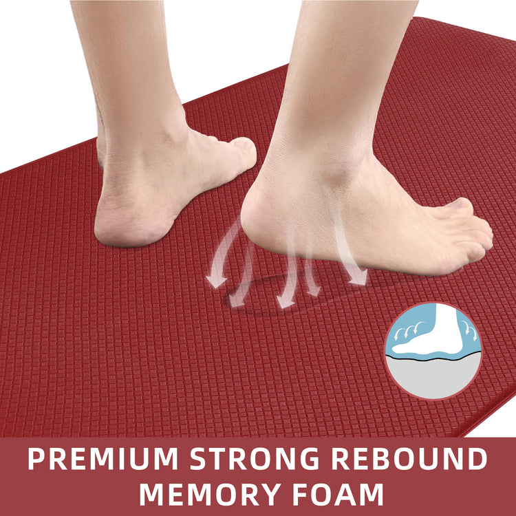 Kitchen Floor Mat Two-piece Set Of Non-slip, Waterproof And Easy To Scrub For Home, Kitchen-4-Rambla Store