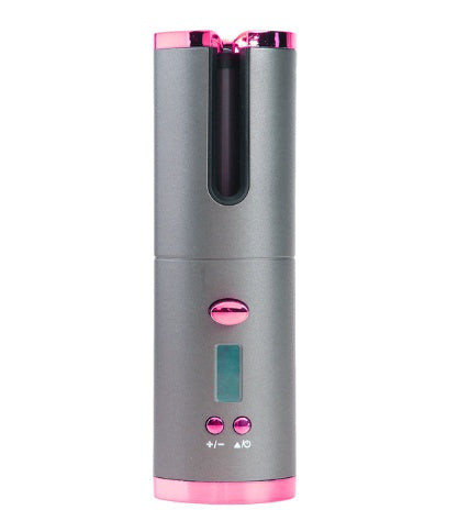 Rechargeable Automatic Hair Curler Women Portable Hair Curling Iron LCD Display Ceramic Curly Rotating Curling Wave Styer-0-Rambla Store