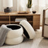 Cream Boucle Cloud Storage Ottoman--Rambla Store