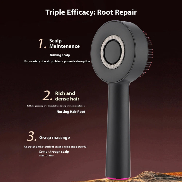 Electric Vibration Massage Comb Red Light Therapy Hair Growth Comb Massage Scalp Brush anti Hair Loss Liquid Oil Applicator.