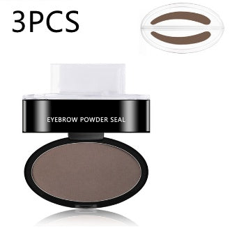 Eyebrow Powder Stamp Tint Stencil Kit Cosmetics Professional Makeup Waterproof Eye Brow Stamp Lift Eyebrow Enhancers Stencil Kit-0-Rambla Store