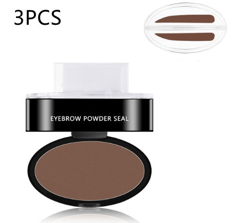 Eyebrow Powder Stamp Tint Stencil Kit Cosmetics Professional Makeup Waterproof Eye Brow Stamp Lift Eyebrow Enhancers Stencil Kit-0-Rambla Store
