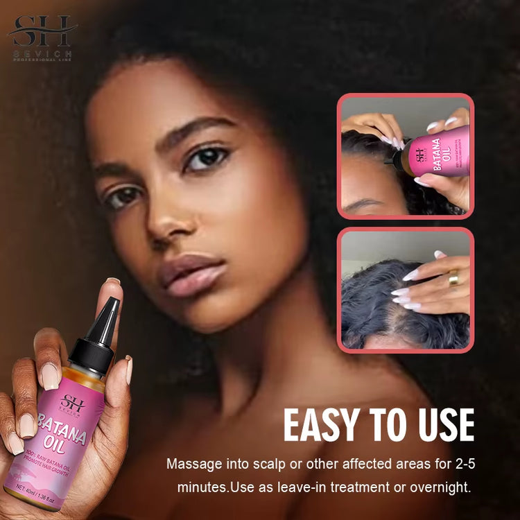 Regrow Hair Naturally: Batana Hair Growth Oil & Anti-Hair Loss Set for Men & Women