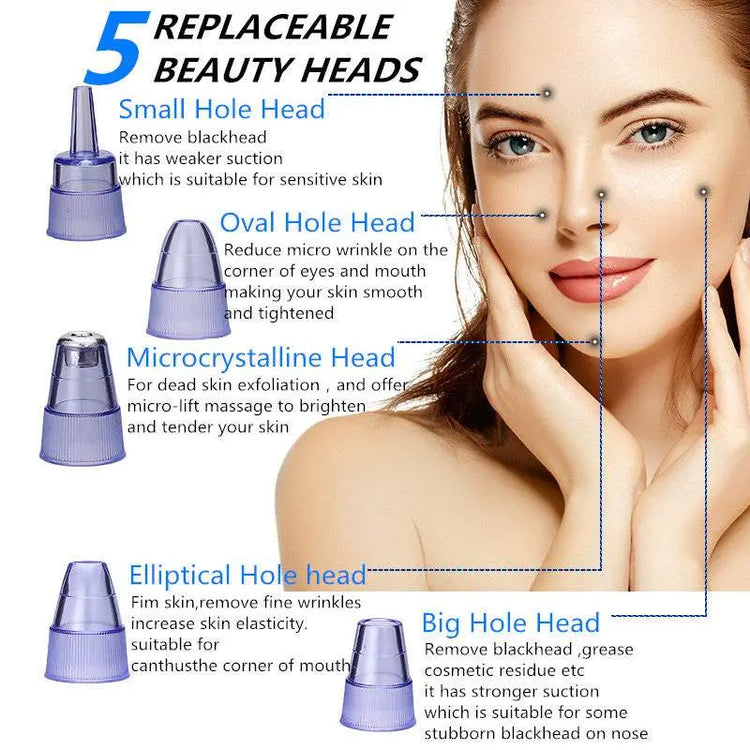 Blackhead Remover Instrument Black Dot Remover Acne Vacuum Suction Face Clean Black Head Pore Cleaning Beauty Skin Care Tool-5-Rambla Store