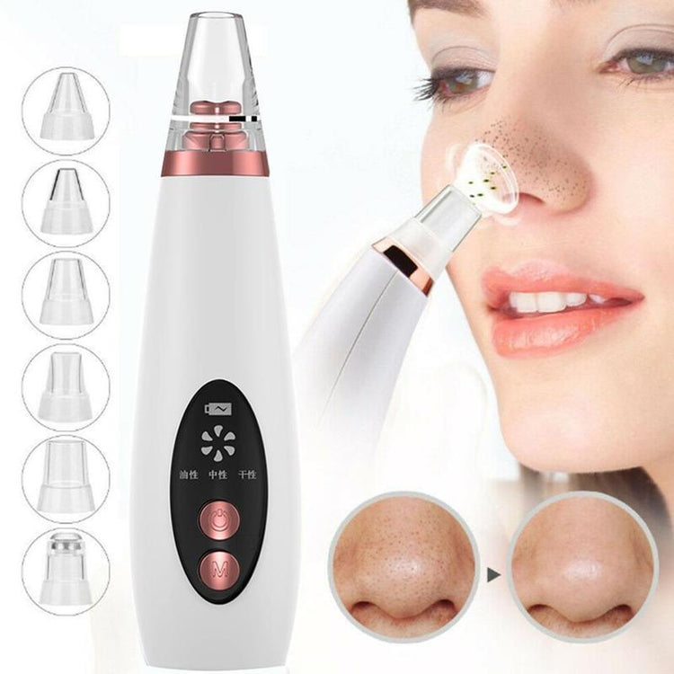 Blackhead Pore Vacuum Cleaner Nose Cleanser Blackheads Remover Blackhead Acne Removal Button Face Suction Beauty Skin Care Tool-0-Rambla Store