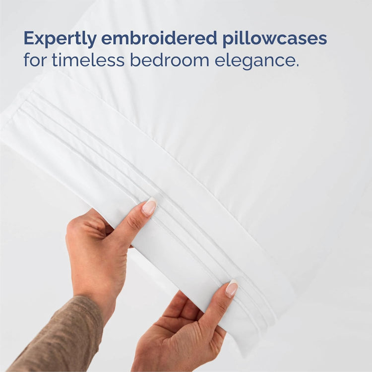 Queen Size 4 Piece Sheet Set - Comfy Breathable & Cooling Sheets - Hotel Luxury Bed Sheets for Women & Men - Deep Pockets, Easy-Fit, Extra Soft and Wrinkle Free Sheets - White Oeko-Tex Bed Sheet Set--Rambla Store