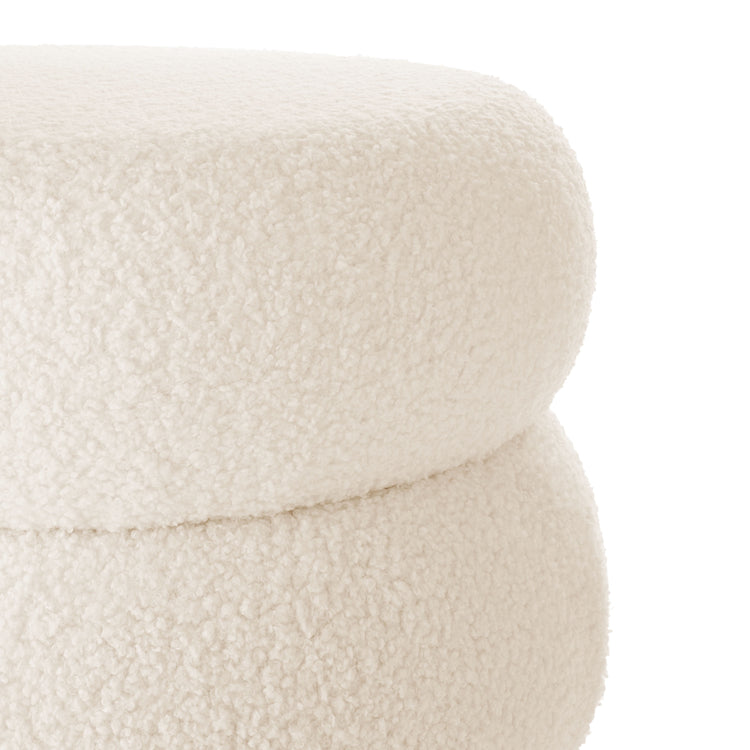 Cream Boucle Cloud Storage Ottoman--Rambla Store