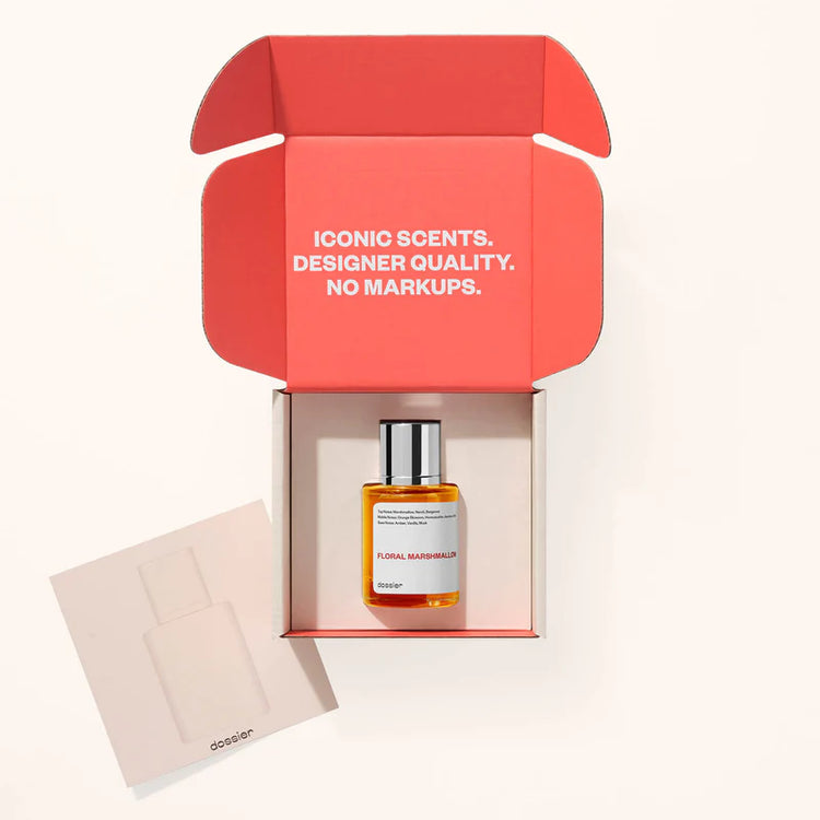 Floral Marshmallow by Dossier Eau de Parfum. Size: 50ml / 1.7oz. Inspired by Kilian&