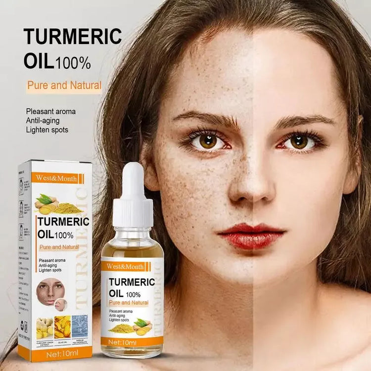 Organic Turmeric oil for dark spots,for moisturizing tightening brightening and reducing fine lines diplomatic--Rambla Store