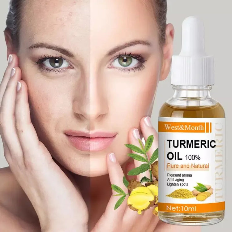 Organic Turmeric oil for dark spots,for moisturizing tightening brightening and reducing fine lines diplomatic--Rambla Store