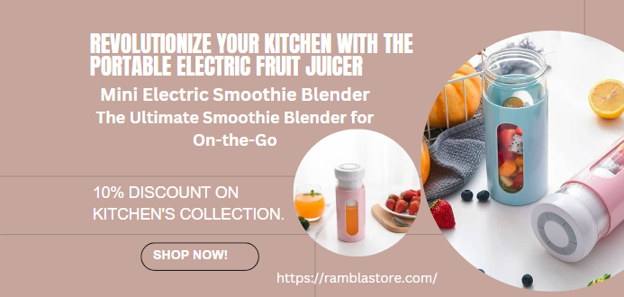 Revolutionize Your Kitchen with the Portable Electric Fruit Juicer: The Ultimate Smoothie Blender for On-the-Go