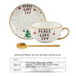 Ins Christmas Ceramic Cup Dish Kitchen Gadgets