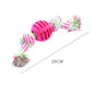 Ball Double Knot Cotton Cord Teeth Cleaning Pet Toy