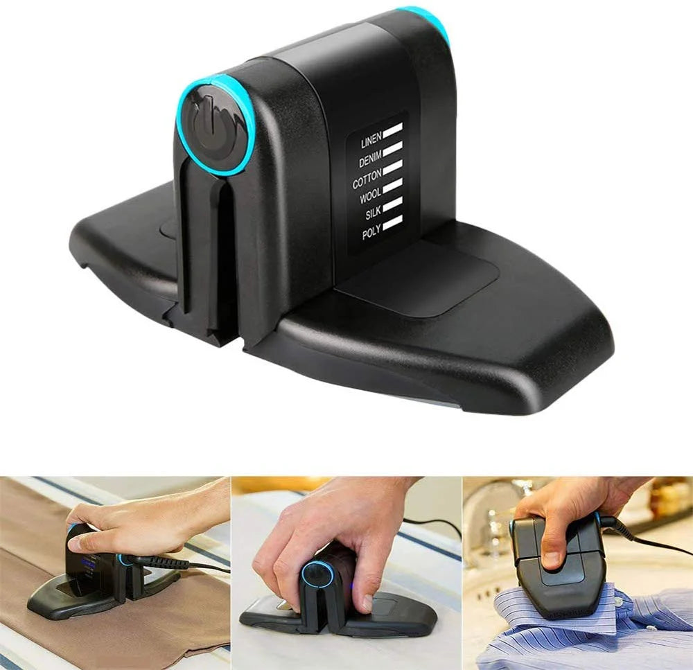 "" Folding Mini Travel Iron,Portable Electric Iron Double Ironing with anti Slip Handle and Non-Stick Soleplate Portable Hand Held Steam Iron for Clothes..