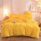 Luxury Thick Fleece Duvet Cover Queen King Winter Warm Bed Quilt Cover Pillowcase Fluffy Plush Shaggy Bedclothes Bedding Set Winter Body Keep Warm