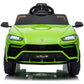 Lamborghini Urus 12V Electric Powered Ride on Car Toys for Girls Boys, Green Kids Electric Vehicles Ride on Toys with Remote Control, Foot Pedal, MP3 Player and LED Headlights, CL61